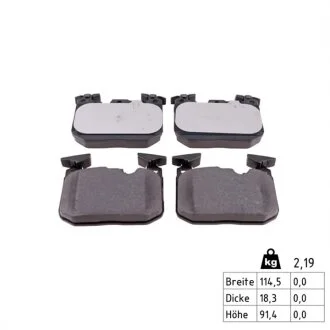 Колодки гальмівні (передні) BMW 1 (F20/F21)/2 (F22/F44-F46/F87)/3 (F30/F31/F34/F80)/4 (F32/F3 UA63 ZIMMERMANN 25028.181.1