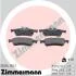 Колодки гальмівні дискові (комплект 4 шт) ZIMMERMANN 25054.150.1 (фото 1)