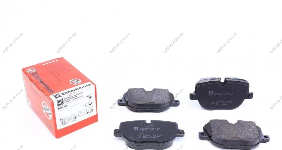 Колодки гальмівні дискові ЗАДН RANGE ROVER SPORT V8 5.0 SUPERCHARGED 09/09- -ua ZIMMERMANN 25085.170.1 (фото 1)