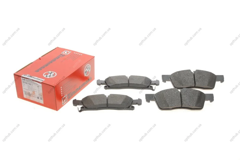 Колодки гальмівні (передні) Jeep Grand Cherokee IV 3.0-6.4/MB M-class (W166) 10- (193x64x19) UA63 ZIMMERMANN 25192.190.1 (фото 1)