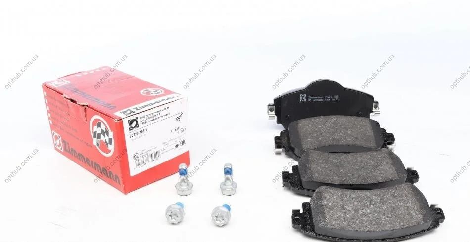 Колодки тормозные дисковые передние CITROEN C4 1.4,1.6 HDI 09-,DS4 1.6HDI 2010- ZIMMERMANN 25220.185.1 (фото 1)