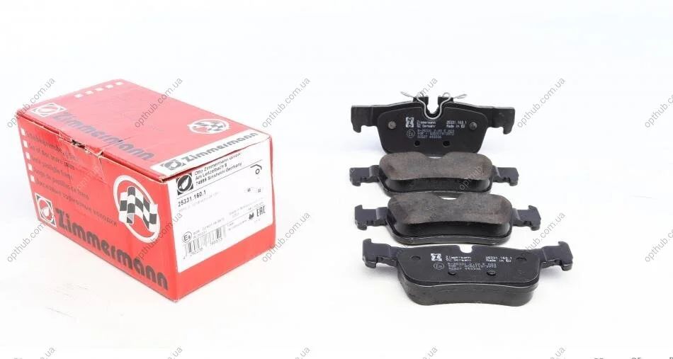 Колодки гальмівні дискові ЗАДН BMW 1 SERIES SALOON (F52) 02/17-,X1 (F49) 05/16-,2 ACTIVE TOURER (F ZIMMERMANN 25331.160.1 (фото 1)
