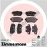 Колодки гальмівні дискові ЗАДН NISSAN QASHQAI 2013 -, X-TRAIL 2013 - ZIMMERMANN 25965.155.1 (фото 4)