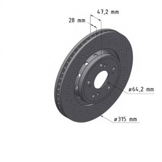 Диск гальмівний ZIMMERMANN 280.3191.52
