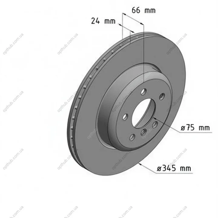 Диск гальмівний ЗАДН MERCEDES-BENZ M-CLASS (W166) 06/11- ZIMMERMANN 400.3687.20 (фото 1)