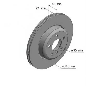 Диск гальмівний ЗАДН MERCEDES-BENZ M-CLASS (W166) 06/11- ZIMMERMANN 400.3687.20