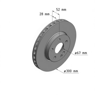 Диск гальмівний ПЕРЕДН MB VITO (W447) 109 CDI (447.601, 447.603, 447.605) 10.2014- -ua ZIMMERMANN 400.5510.20