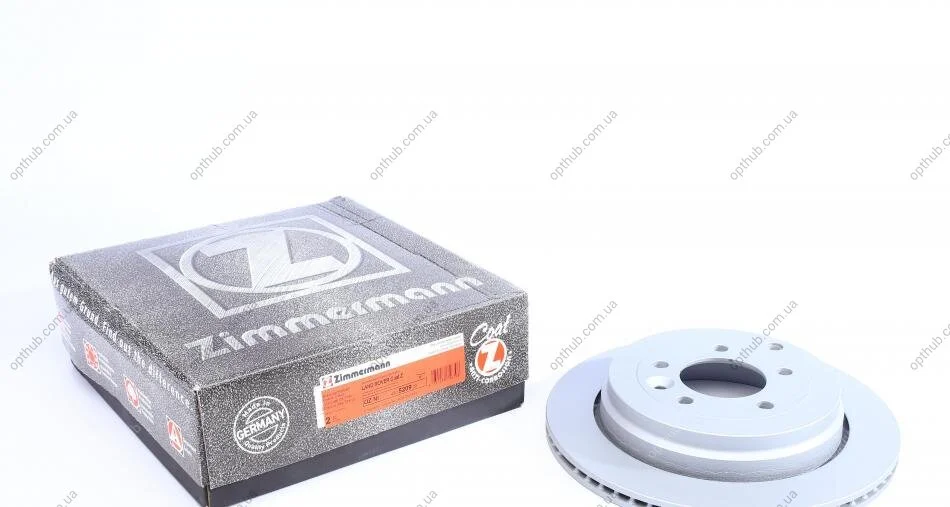 Диск гальмівний (задній) Land Rover Discovery III/IV 04-/Range Rover Sport 05-13 (325x20) (по UA63 ZIMMERMANN 450.5209.20 (фото 1)