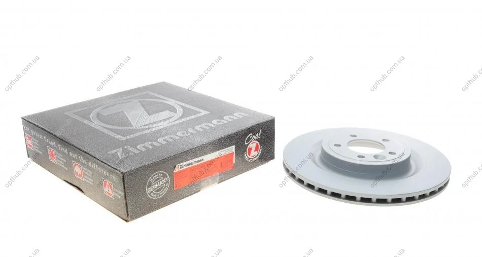 Диск гальмівний ЗАДН LAND ROVER RANGE ROVER IV 2012 -, RANGE ROVER SPORT 2013 - -ua ZIMMERMANN 450.5214.20 (фото 1)