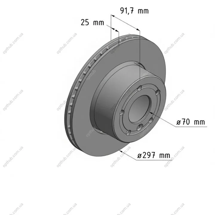 Диск гальмівний ПЕРЕДН LAND ROVER DISCOVERY II 2.5 TD5;4.0 V8 98-04 -ua ZIMMERMANN 450.5221.20 (фото 1)