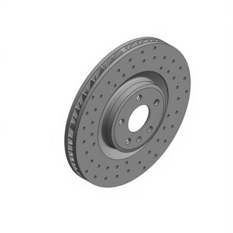 Диск гальмівний SPORT Z ЛЕВЫЙ PORSCHE MACAN 2.0-3.6 2014- D=350MM -ua ZIMMERMANN 460.1552.52