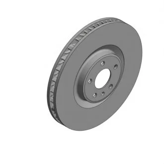 Диск тормозной ПРАВЫЙ PORSCHE MACAN 2.0-3.6 2014- D=360MM ZIMMERMANN 460.1555.20