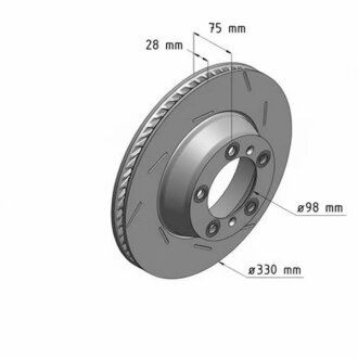 Диск гальмівний ЗАДН ПРАВЫЙ PORSCHE PANAMERA 3.0D - 4.8S 09- -ua ZIMMERMANN 460.1583.20