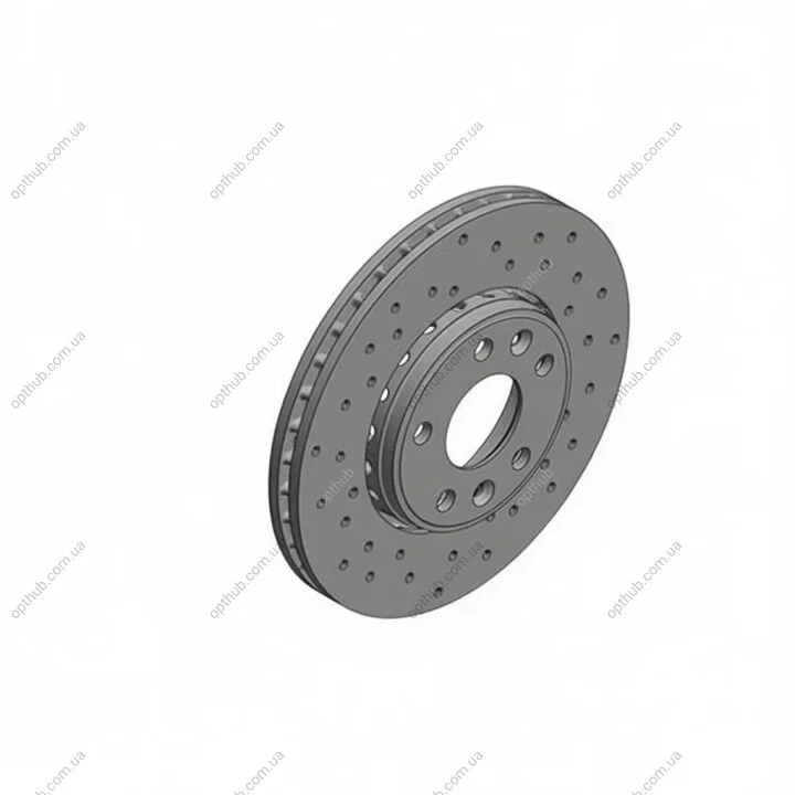 Диск тормозной передний SPORT Z RENAULT GRAND SCENIC II 11/08- LAGUNA 11/07- MEGANE III COUPE 11/08 ZIMMERMANN 470.2432.52 (фото 1)