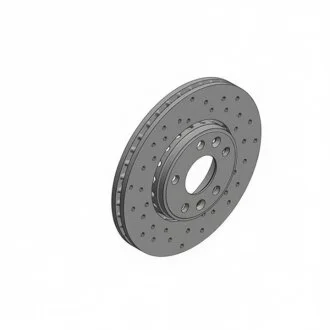 Диск гальмівний ПЕРЕДН SPORT Z RENAULT GRAND SCENIC II 11/08- LAGUNA 11/07- MEGANE III COUPE 11/08 -ua ZIMMERMANN 470.2432.52