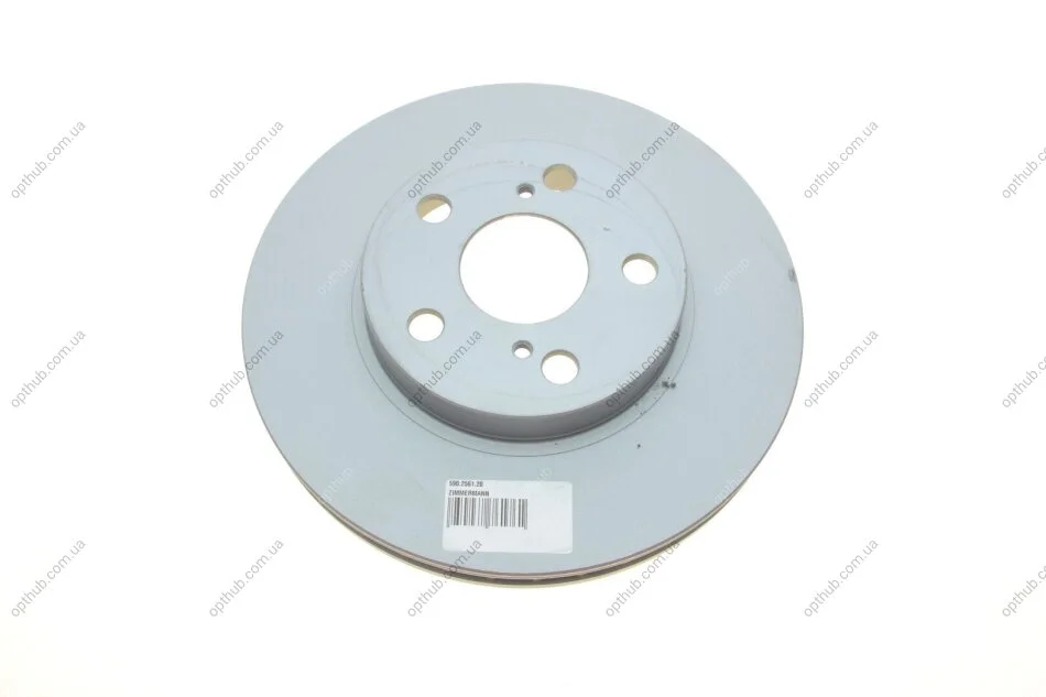 Диск гальмівний (передній) Toyota Prius 08- (255x25) (opt-om) ZIMMERMANN 590.2561.20 (фото 1)