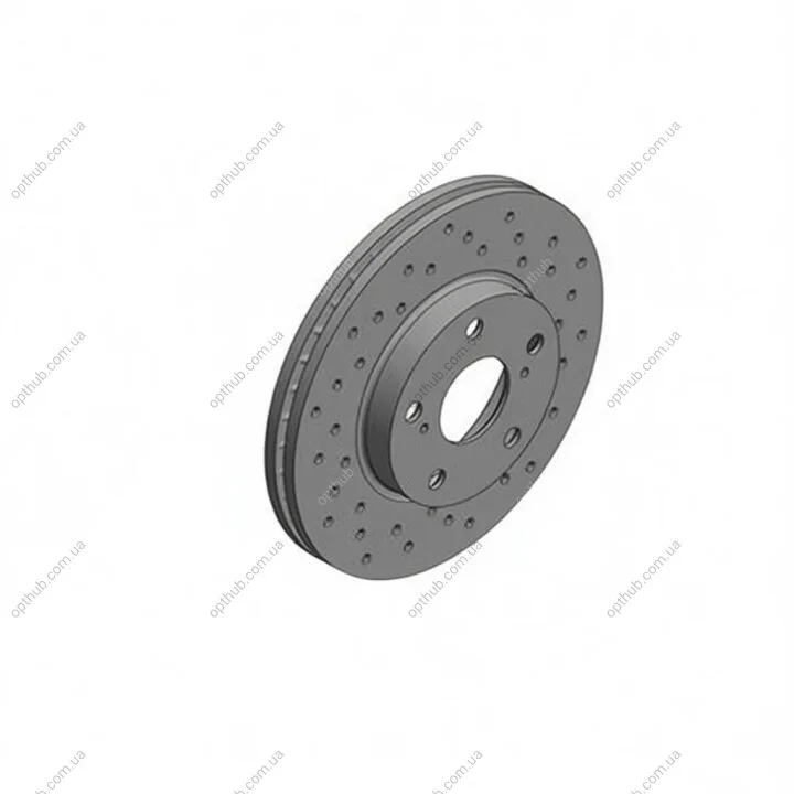 Диск гальмівний ПЕРЕДН SPORT Z TOYOTA AURIS 1.3-1.6 2012-,COROLLA 2013- -ua ZIMMERMANN 590.2818.52 (фото 1)