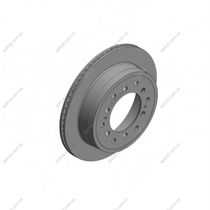 Диск гальмівний ЗАДН TOYOTA LAND C 90/95 2.7-3.4 96-02, 120 2.7-4.0 03-,LAND C PRADO 2.7-4.0 03- -ua ZIMMERMANN 590.2821.20 (фото 1)