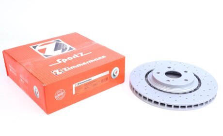 Диск гальмівний ПЕРЕДН SPORT Z НЕ ДЛЯ США TOYOTA RAV4 IV 2.0 2.2 2012-,LEXUS RX350 RX450 2008- -ua ZIMMERMANN 590.2825.52