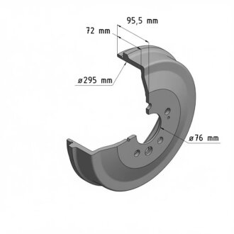 Барабан гальмівний ZIMMERMANN 600.1967.20