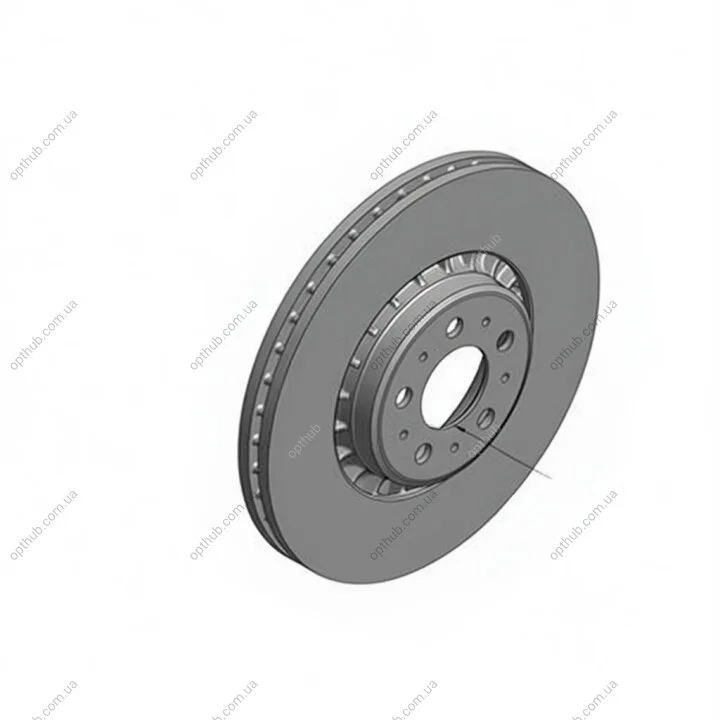 Диск тормозной передний VOLVO XC 90 10/02- ZIMMERMANN 610.3707.20 (фото 1)