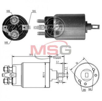 Реле втягивающего стартера ZM ZM1981
