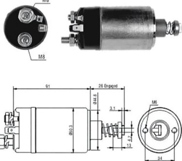 Реле втягуюче стартера РЕЛЕ ВТЯГУЮЧЕ СТАРТЕРА 234857 BR -ua ZM ZM527