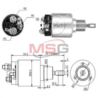 Реле втягивающего стартера ZM ZM973